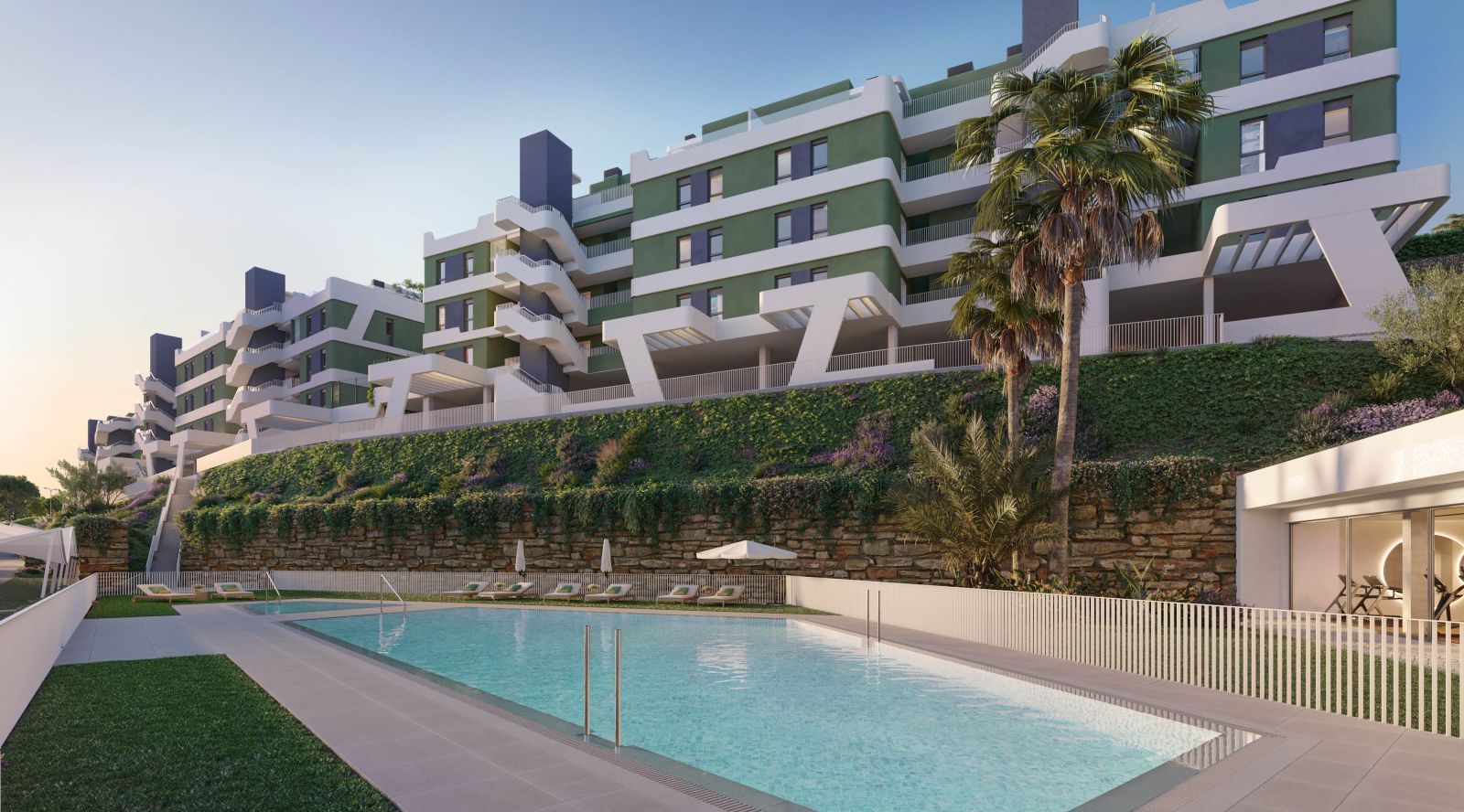 2 Bed Middle Floor Apartment in La Cala de Mijas w Mijas — Apartament