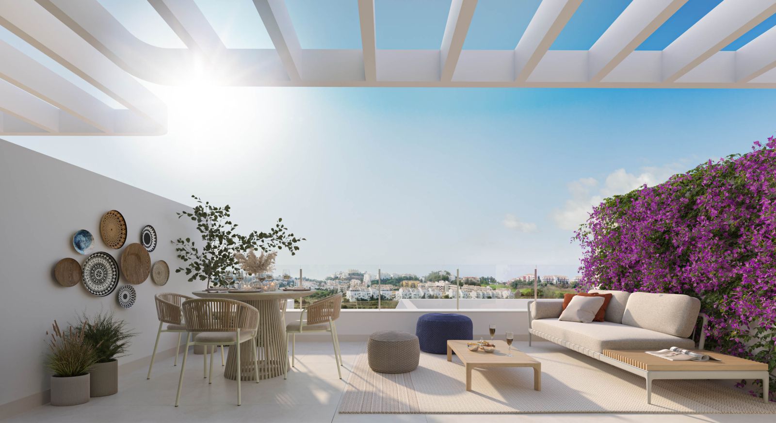 06 modern outdoor living room with sea view