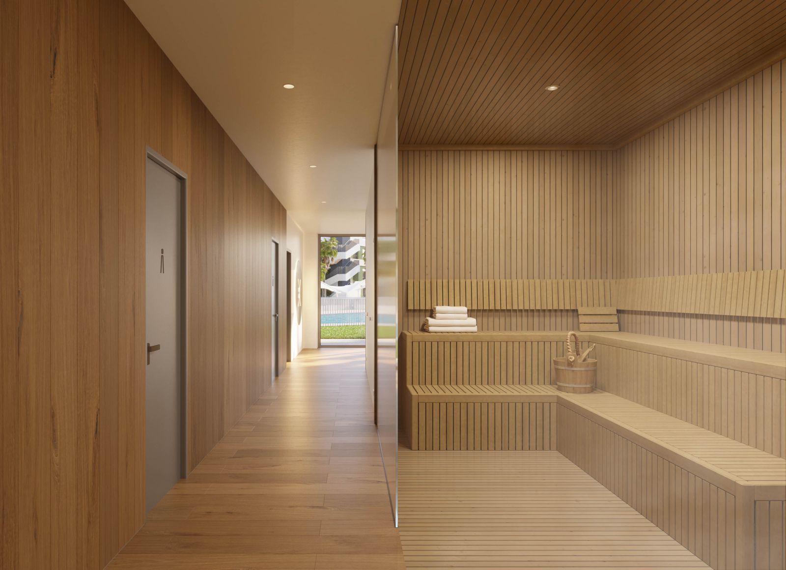 09 wooden sauna room with view